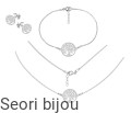 Srebrny komplet drzewko