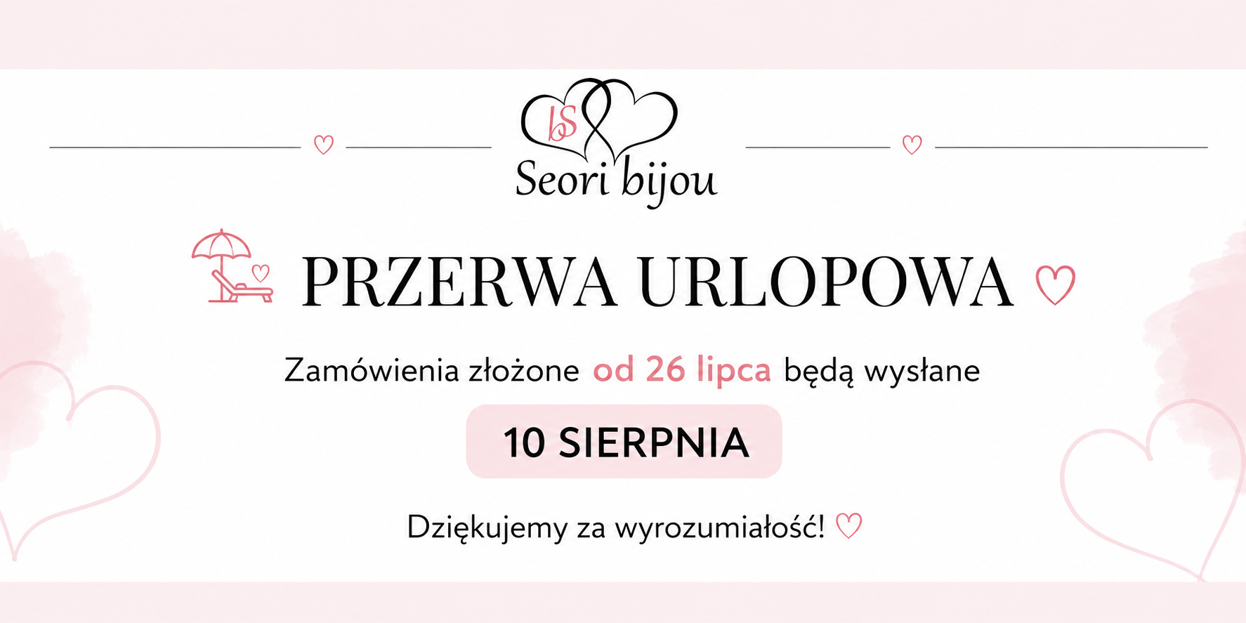 Baner urlopowy